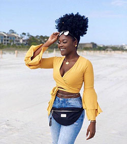 Yellow Top With Blue Jeans: Blue Jeans,  yellow top  