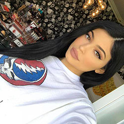 Kylie Jenner Wearing Maliboo Matte Lipkit.: 