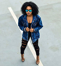 Cool Denim Outfit That looks Cool On Black Girls: Denim Outfits,  black girl outfit  
