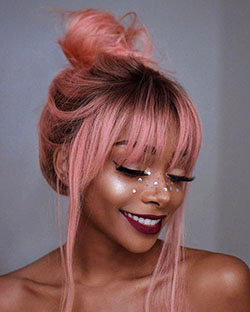 You can style your blorange hair in as many ways as you can any other color.: 