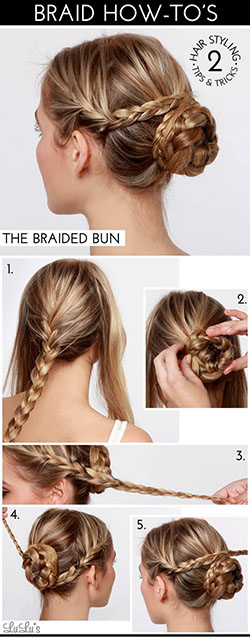 Braided Bun Tutorials: 