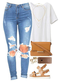 Casual Summer Polyvore Outfit For Girls: 