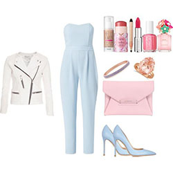 Wear a jumpsuit to dinner. It’s fun and girly. Layer it with a leather jacket or blazer then complete the look with high heels for a sophisticated look.: 