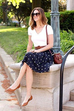 Dressy Polka Dot Outfit: Lifestyle  