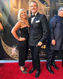 Prince Mario-Max Schaumburg-L.: “What an honor that gorgeous Hollywood Celebrity @lear_here Erin Lear came especially for @48film that i hosted. In her stunning outfit she…”: 