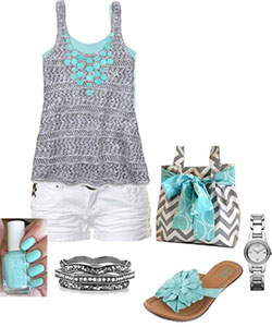 pretty outfit for summer beach days.: Beach outfit  