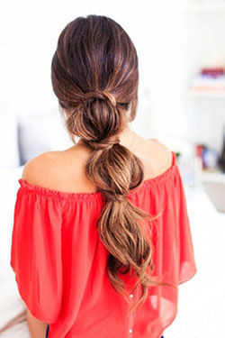 Triple Braid Ponytail Hairstyle: 