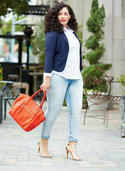 With white shirt, cuffed jeans and red bag: White Shirt  