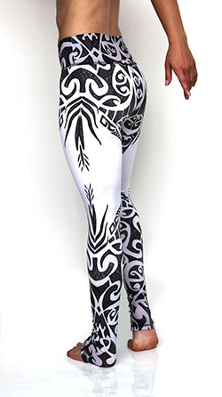 Customize your yoga practice with these exotic leggings.: 