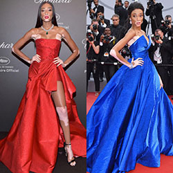 Again red or blue? Red Carpet Celebrities Inspired Outfit!: Fashion show,  Red Carpet Dresses,  Celebrity Fashion  