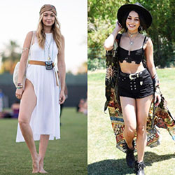 Celebrity Inspired Outfit ideas - Outfit ideas for summer music festivals/: Selena Gomez,  Vanessa Hudgens,  Celebrity Fashion,  Austin Butler  