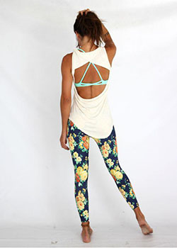 Women's Yoga Workout Clothes Leggings - Gym Wear For Girls: 