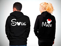 What could be better than a black matching outfit? - Soul-Mate Couple Sweaters: 