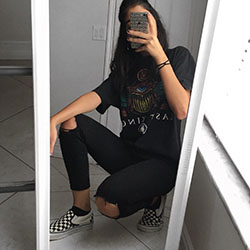 All Black Outfit For Teenagers - Tumblr Fashion: Cute Tumblr Outfits,  Tumblr Girls  