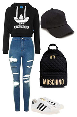 Sporty Meets Trendy Look for School: 