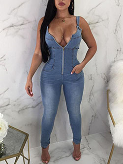 Latest Collections of Jeans jumpsuits for Girls: Denim Jumpsuit  