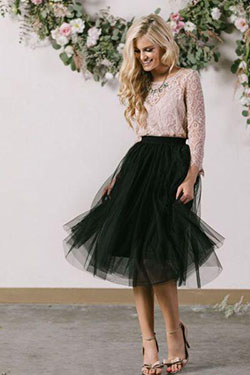 Christmas Outfits Ideas To Wear This Year: Ballerina skirt,  Bridesmaid dress  
