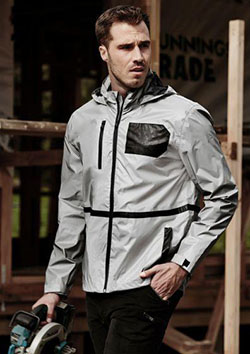 SYZMIK UNISEX STREETWORX REFLECTIVE WATERPROOF JACKET ZJ380: 