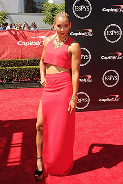 Track and field runner Lolo Jones arrives at the ESPY Awards at Nokia Theatre L.A. Live in Los Angeles: 