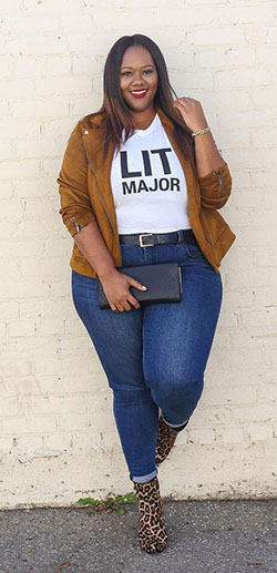 Plus Size Fashion for Women #plussize: black girls jeans outfit,  Women summer fashion outfit,  Plus size outfit  