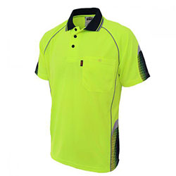 DNC WORKWEAR Hi-Vis Galaxy Sublimated Polo 3564: 