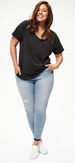 Always go back to black. #neverbasic: black girls jeans outfit  
