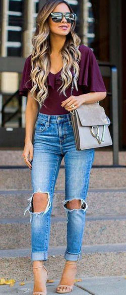 40+ Beautiful Summer Outfits To Stand Out From The Crowd Jeans Outfit Ideas - Denim Outfits 2019: summer outfits,  Jeans Outfit,  Jeans Outfit Ideas,  Denim Outfits  
