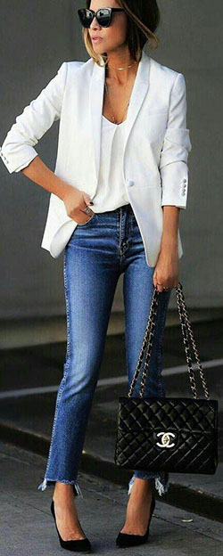 50 Top Looks Outfit Ideas With Blazer You Have To Try Jeans Outfit Ideas - Denim Outfits 2019: Jeans Outfit,  Jeans Outfit Ideas,  Denim Outfits,  Blazer  