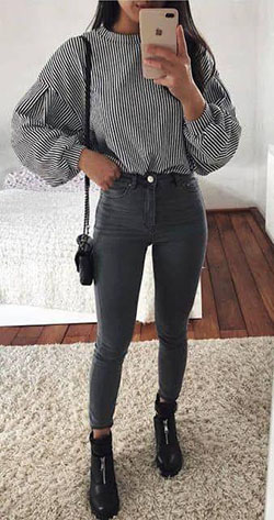 45 Lovely Winter Outfits to Own Now Vol. 2Wachabuy Jeans Outfit Ideas - Denim Outfits 2019: Jeans Outfit,  Jeans Outfit Ideas,  Denim Outfits  