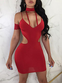 Bodycon dress, Spaghetti strap - dress, neckline, miniskirt, clothing: party outfits,  Bandage dress,  Backless dress,  Spaghetti strap,  mini dress,  Party Dresses  