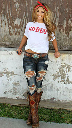 Rodeo Tee (More Colors): Clothing Accessories,  Cowboy boot,  Western wear,  Cowgirl Outfits,  Steampunk fashion  