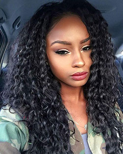 Black Girls Lace wig, Crochet braids: 