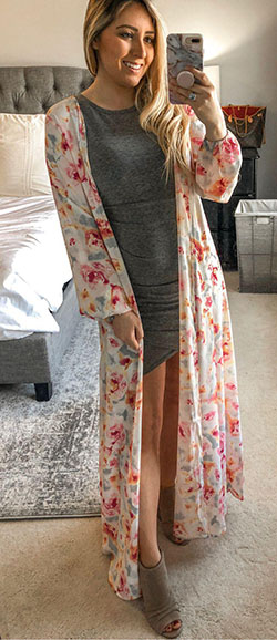 Spring Outfit Romper suit, Wrap dress: Casual Outfits  