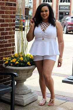 Plus Size Fashion for Women: party outfits,  Plus size outfit,  Cute Outfit For Chubby Girl  