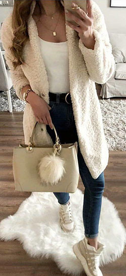 Spring Outfit Fur clothing - clothing, coat, fashion, fur: Casual Outfits,  Furry Coat,  Wool Coat  