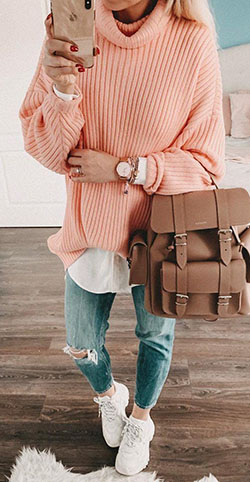 Spring Outfit Polo neck, Messenger Bags: Casual Outfits  
