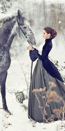 Wedding dress - horse, dress, clothing,: Gothic fashion,  Goth dress outfits  