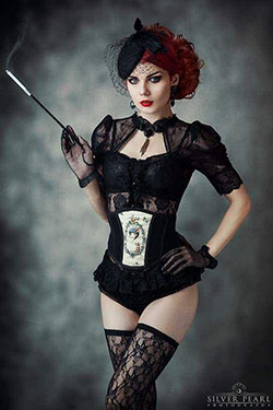 Aesthetic Goth Dress For Girls: Gothic fashion,  Goth dress outfits,  fashioninsta,  Steampunk fashion  