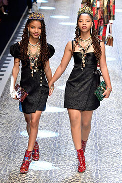 Beyoncé’s Protégées, Chloe and Halle, on Their Pitch-Perfect Dolce & Gabanna Runway Debut: 