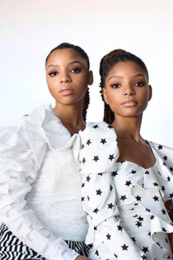 Chloe X Halle. twitter.com/: Afro-Textured Hair  