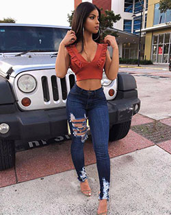 Cute Black Girl Outfits For School With Jeans: 