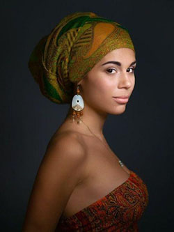 African Head Scarf. Black Girls Head tie, Head wrap: 