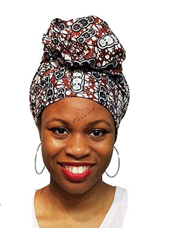 Black Girls Head tie, Folk costume: 