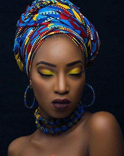 Black Girls Head tie, Make-up artist: 
