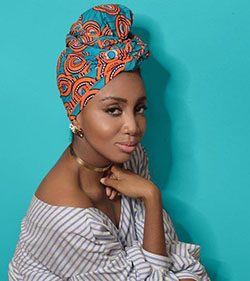 Black Girls Head tie, Clothing Accessories: 