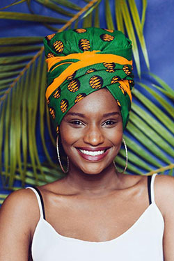 Black Girls Head tie, Hair Turban: 