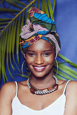 Scunci Flower Headwrap. Black Girls Hair Turban, Head tie: 