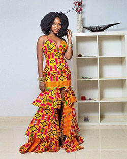 African wax prints. Black Girls Kente cloth: 