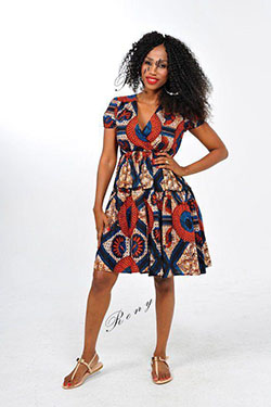 African wax prints. Black Girls Casual wear, African Dress: 