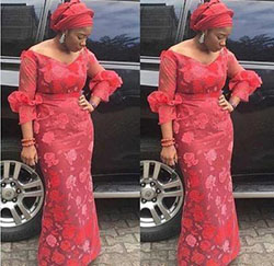 Black Girls Evening gown, Aso ebi: 